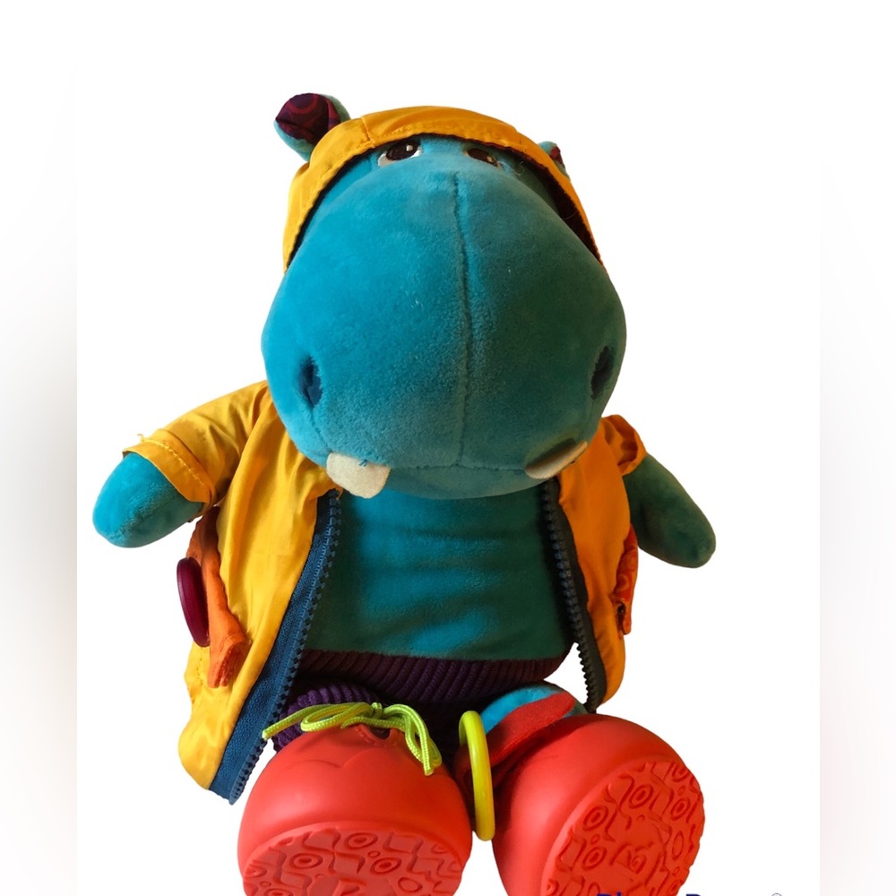 B You Giggly Zippies Hank Hippo Interactive Learning Plush Stuffed Animal 2018